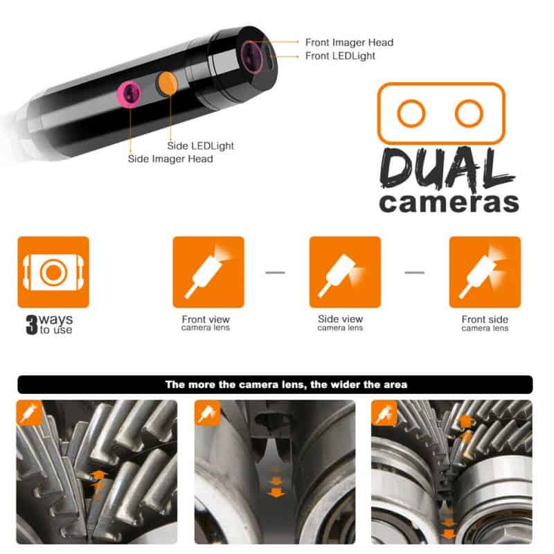 High-resolution color screen of the MV500 Digital Inspection Camera