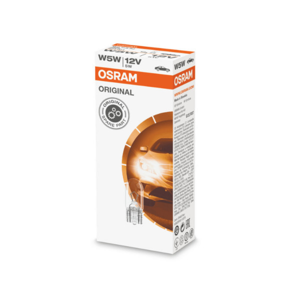 Car 12V 5W W5W Bulb - Headlight, Indicator - OSRAM 2825 - Image 2
