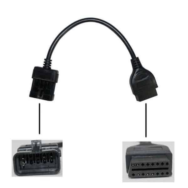 Opel 10 Pin To OBDII 16 Pin Connector - Image 2