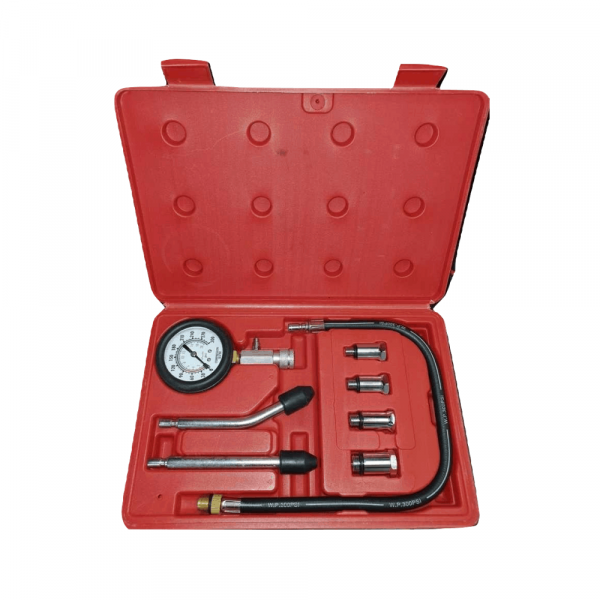 8 Piece Petrol Cylinder Compression Tester Kit