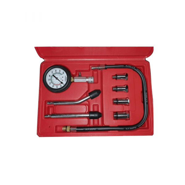 8 Piece Petrol Cylinder Compression Tester Kit - Image 2