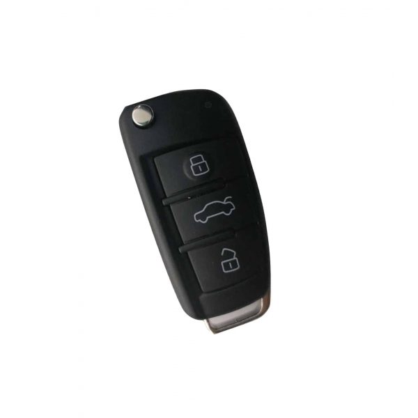 Audi (3 Button Flip remote key with ID48 Chip - 433MHz) | COMPLETE KEY - Image 2