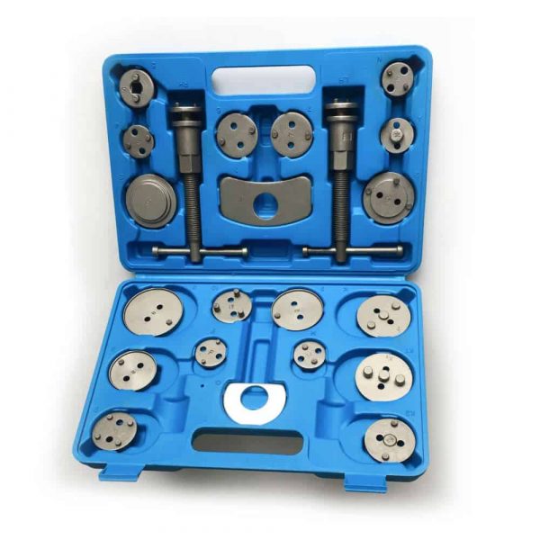 Universal 22pcs Caliper Brake Piston Tool Kit Disc Rewind Wind Back Pads