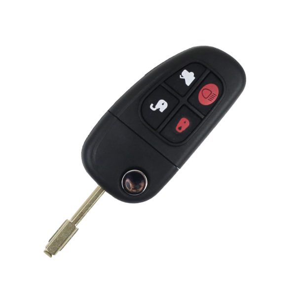 Land Rover/Jaguar S-Type, X-Type, XJ8 | Complete Remote Key (4 Button, FO21  Blade, 434MHz)