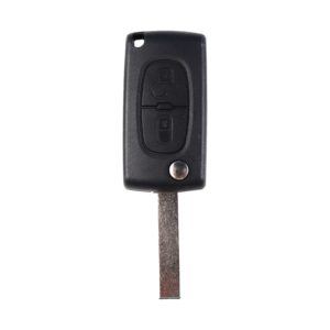 Peugeot 207, 208, 307, 308, 408, Partner | Complete Remote Key (2 Button, HU83  Blade, 433MHz )