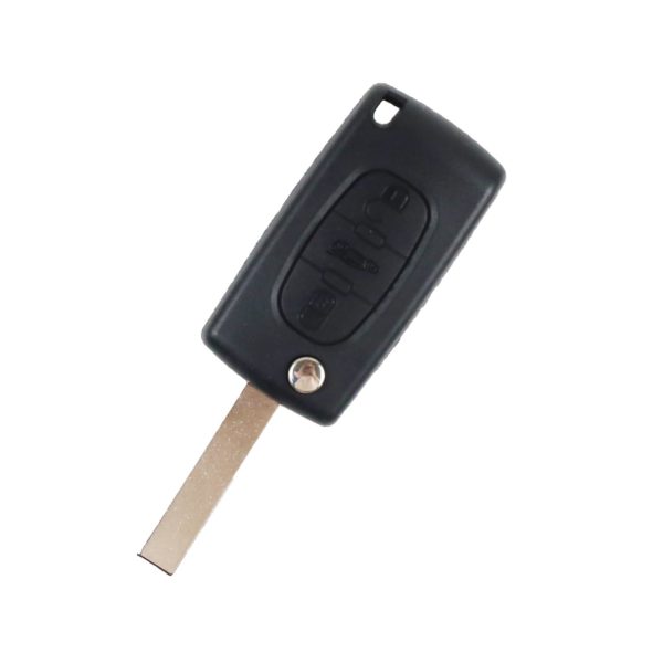 Peugeot 207, 307, 308, 407, 807, Expert, Partner, CC, SW | Complete Remote Key (3 Button, HU83  Blade, 433MHz )