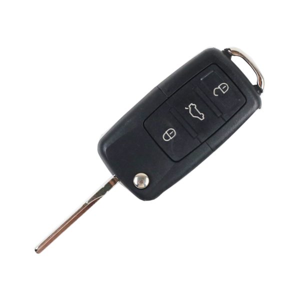 Volkswagen Passat, B5, B6, Skoda, Tiguan, Touran, Golf, Jetta, Polo | Complete Remote Key (3 Button, HU66  Blade, 434MHz)