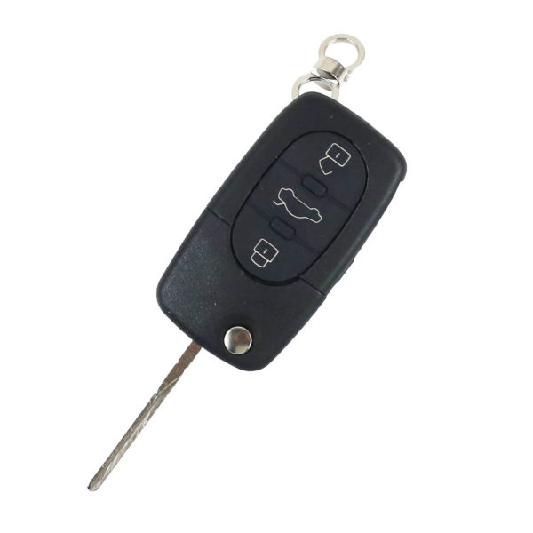 Audi - TT, A2, A3, A4, A6 |  Remote Key Case & Blade (3 Button, HU66 Blade, CR2032 Battery)