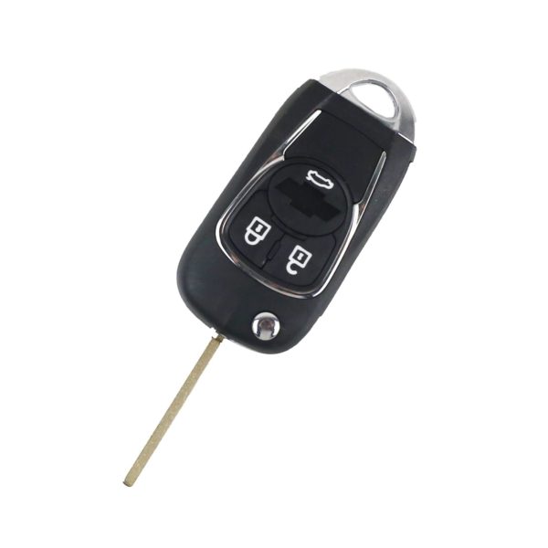 Chevrolet - Epica, Impala, Buick |  Remote Key Case & Blade (3 Button, HU100 Blade, Badge Insert)