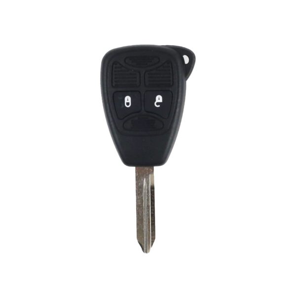 Chrysler, Dodge, Jeep |  Remote Key Case & Blade (2 Button, CY24 Blade with Battery Holder)