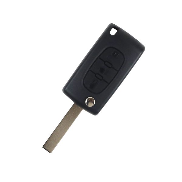 Citroen - C1, Berlingo, Picasso |  Remote Key Case & Blade (3 Button, HU83 Blade, Headlight Feature)