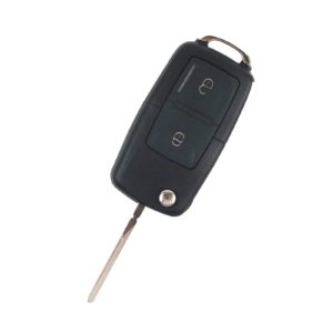 Volkswagen - Golf, Passat, Polo, Touran |  Remote Key Case & Blade (2 Button, HU66 Blade, Cream Buttons)