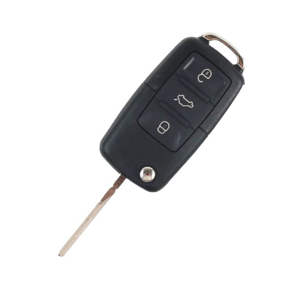 Volkswagen - Golf, Passat, Polo, Touran |  Remote Key Case & Blade (3 Button, HU66 Blade, CR2032 Battery)