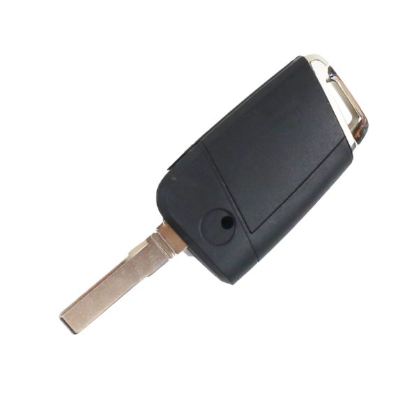 Volkswagen - Golf 7, Polo, Seat, Skoda |  Remote Key Case & Blade (3 Button, HU66 Blade, Chrome)