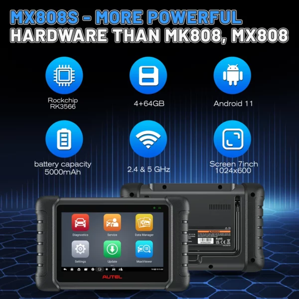 Autel MX808S | Full System Diagnostic Scanner, 36+ Services, Active Testing (2024 Models, 80+ Car Makes) - Image 5