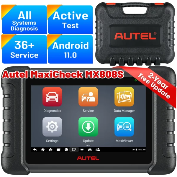 Autel MX808S | Full System Diagnostic Scanner, 36+ Services, Active Testing (2024 Models, 80+ Car Makes) - Image 2
