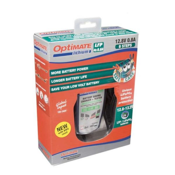 OptiMate Lithium 4s 0.8A TM-470 (8-Step 12.8/ 13.2V 0.8A Battery Saving Charger, Tester & Maintainer) - Image 2