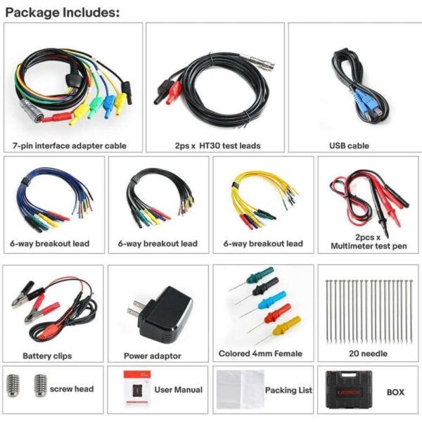 LAUNCH X431 S2-2 Sensorbox 2 Channels Automotive Sensor Simulator – Handheld Diagnostic Tool Compatible with X431 PAD V, PAD VII, and X-431 Series - Image 10
