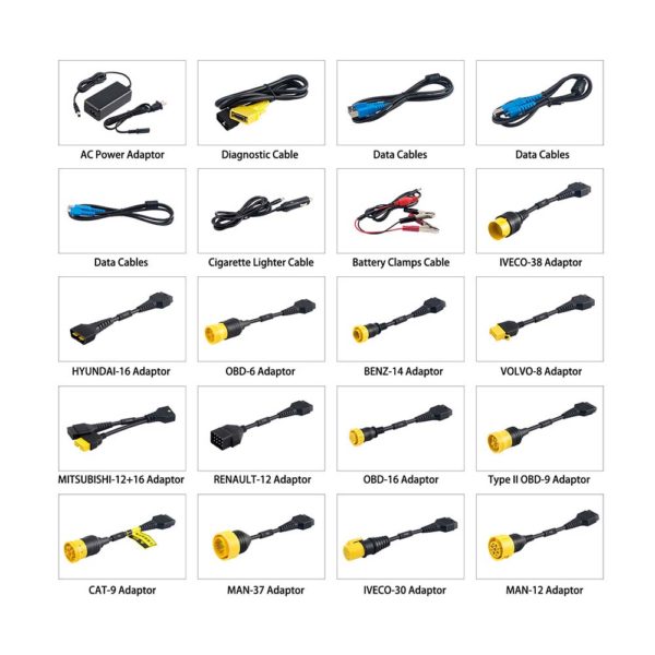 Launch X-431 HDIII Heavy Duty Module for PRO3 & PAD3 (1 Year software activation + OBD adapter cables) - Image 5