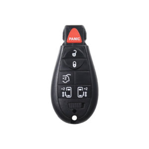 Chrysler, Dodge, Jeep - Grand Cherokee, Libe + Others | Complete Remote Key (5+1 Buttons, Y160 Blade, 433MHz Frequency)