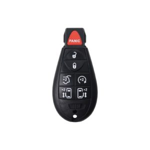 Chrysler, Dodge, Jeep - Grand Cherokee, Libe + Others | Complete Remote Key (6+1 Buttons, Y160 Blade, 433MHz Frequency)