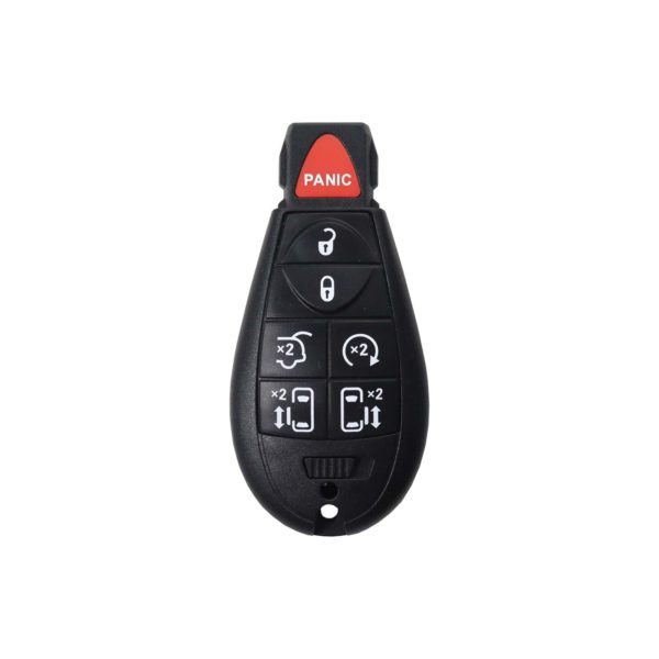 Chrysler, Dodge, Jeep - Grand Cherokee, Libe + Others | Complete Remote Key (6+1 Buttons, Y160 Blade, 433MHz Frequency)