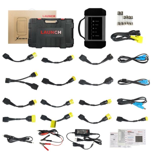 Launch X-431 HDIII Heavy Duty Module for PRO3 & PAD3 (1 Year software activation + OBD adapter cables) - Image 4