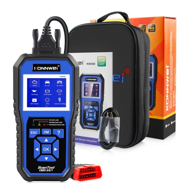 Konnwei KW450 OBD2 Car Diagnostic Scanner for VAG (VW, Audi, Skoda) - Image 2
