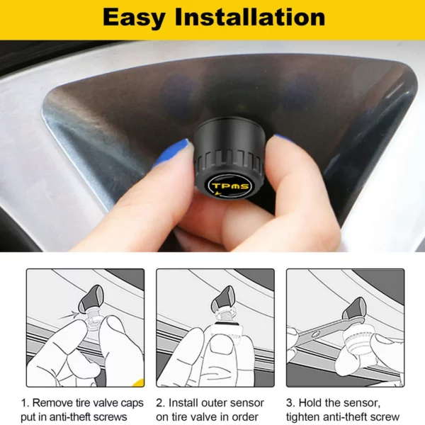 Bluetooth External TPMS Sensor with iOS & Android App | Real-Time Tire Pressure Monitoring for Cars - Image 6