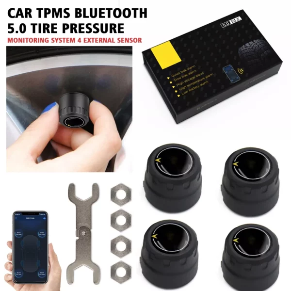 Bluetooth External TPMS Sensor with iOS & Android App | Real-Time Tire Pressure Monitoring for Cars - Image 12