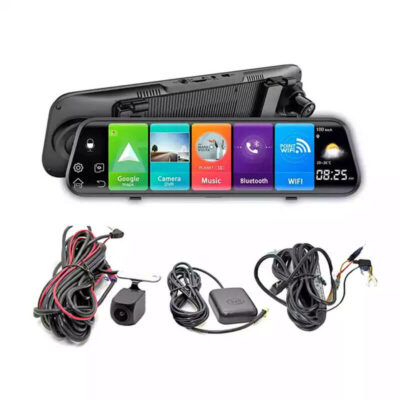 Car Rear View Mirror Bluetooth & Reverse Park Camera | 10 inch HD Touch ...