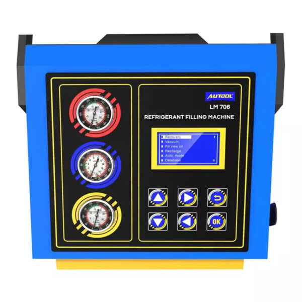Autool LM706 Fully Automatic Car Air Conditioning Refrigerant Filling and Recovery Machine - Image 4