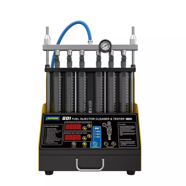Autool CT400 GDI 6-Cylinder Petrol Injector Cleaner and Tester | Ultrasonic Cleaning | Portable Drawer