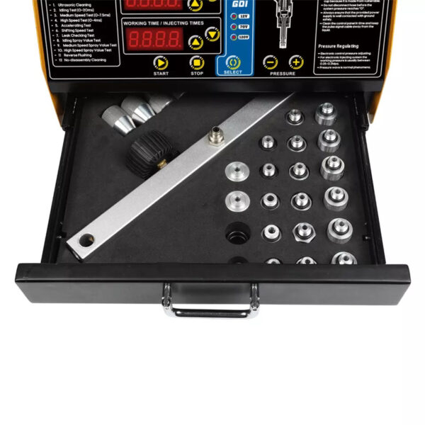 Autool CT400 GDI 6-Cylinder Petrol Injector Cleaner and Tester | Ultrasonic Cleaning | Portable Drawer - Image 4
