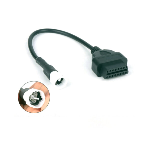 Yamaha 3-pin diagnostic Plug Adaptor Cable For Motorcycle - Image 2