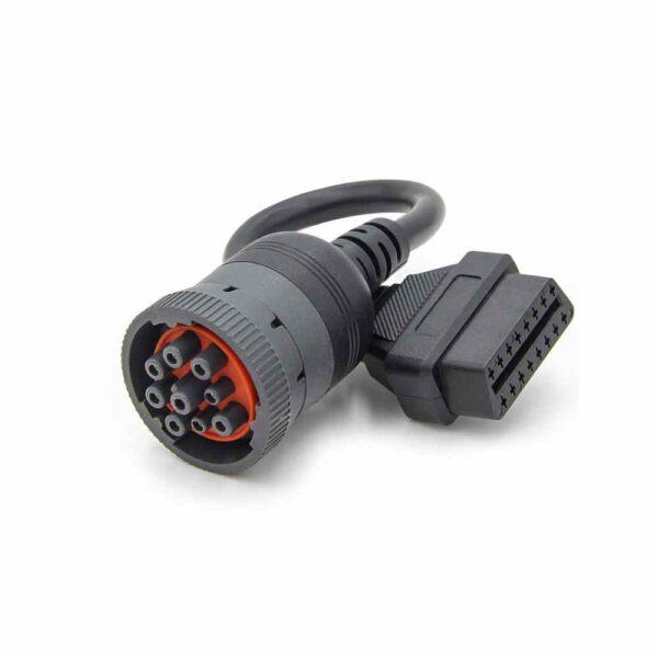Truck Female 9 Pin to 16 Pin OBD2 Interface J1939