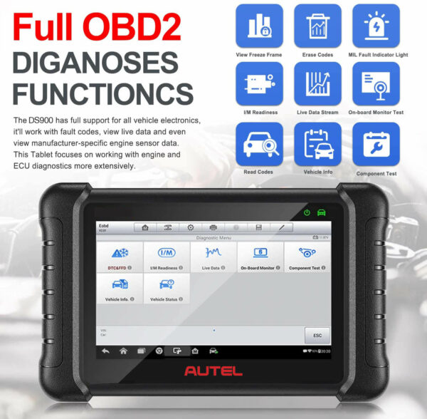 Autel MaxiDas DS900 | All Systems Diagnostic Scanner, ECU Coding, Active Tests - Image 4