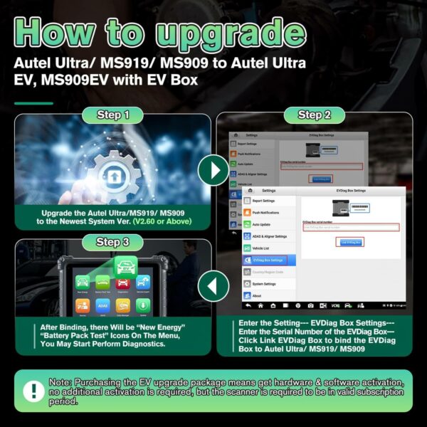 MaxiSys EV Diagnostics Upgrade Kit (Compatible ms909/ms919/Ultra) - Image 10