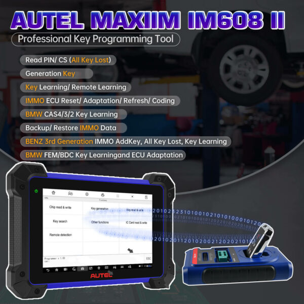 Autel MaxiIM IM608PRO II Bundle | Advanced IMMO, Key Coding & Diagnostic Scanner | Includes FREE GBox3, Adapter Kit, APB131 Adapter, Smart Key Simulator & R5,000 Key Voucher - Image 7