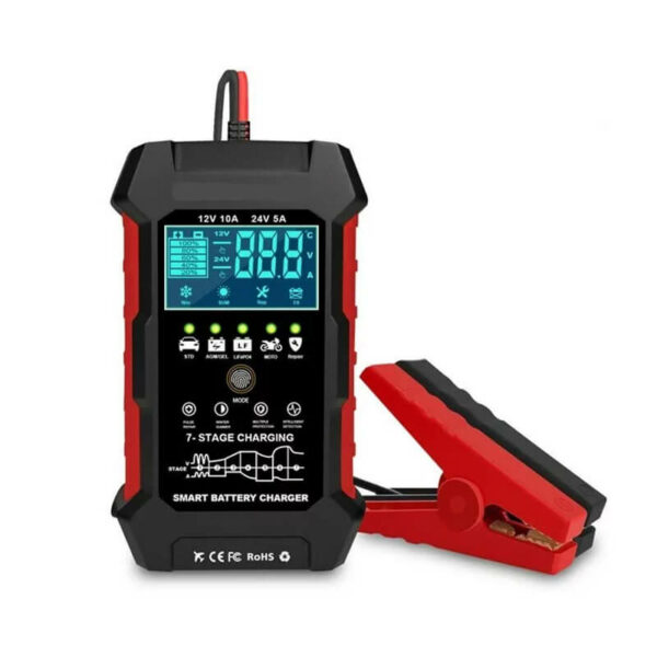 Konnwei RC-10 12V/24V Smart Battery Charger & Pulse Repair Tool