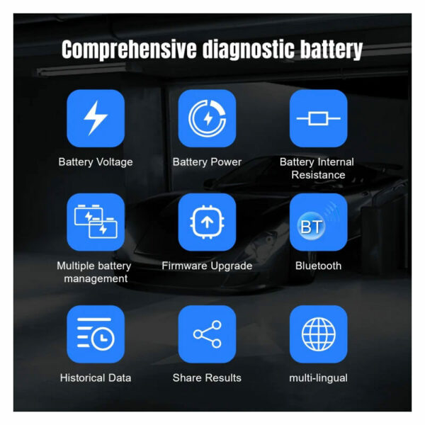 Konnwei BK200 Ultimate 6V/12V/24V Bluetooth Battery Tester - Image 4