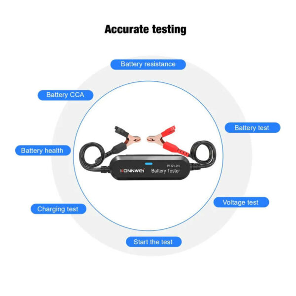 Konnwei BK200 Ultimate 6V/12V/24V Bluetooth Battery Tester - Image 3