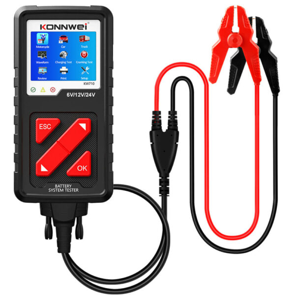 Konnwei KW710 Battery Tester | 6V 12V & 24V | Cars Trucks & Motorcycles - Image 2