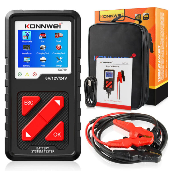 Konnwei KW710 Battery Tester | 6V 12V & 24V | Cars Trucks & Motorcycles - Image 4