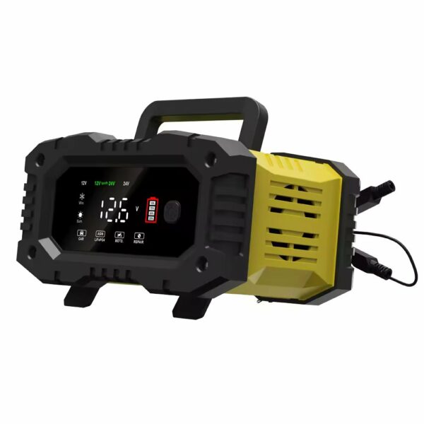 Pulse Repair 12V 24V Battery Charger, 12V 10A Automatic Intelligent Start-Stop Pulse Repair Lead Acid Battery Charger - Image 3