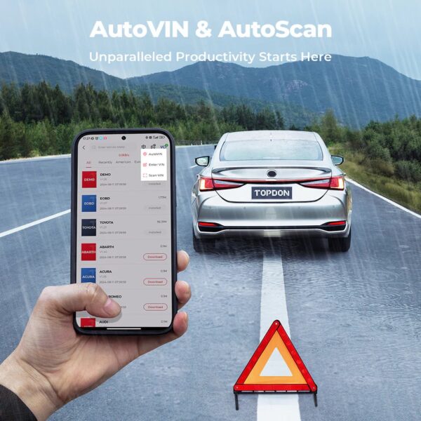 Topdon TopScan Lite Diagnostic Scanner - Compact OBD2 - Essential Maintenance Functions | Bluetooth Connectivity | iOS & Android Compatible - Image 16
