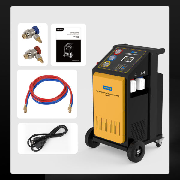AUTOOL LM707 AC Refrigerant Recovery Machine - Precision R-134a Recovery & Refill, Smart Control Panel - Image 15