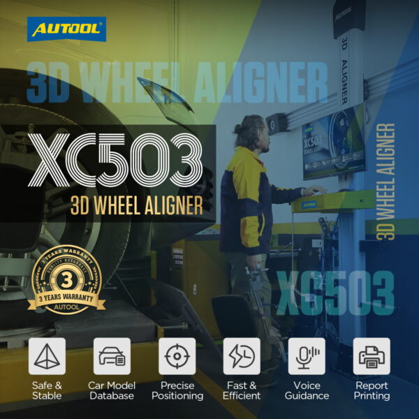 AUTOOL XC503 3D Wheel Aligner - High-Precision Alignment with Advanced 3D Imaging Technology - Image 2