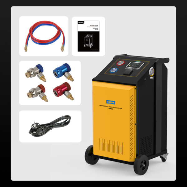 AUTOOL LM708 Refrigerant Recovery Machine - Dual System for R-134a & HFO-1234yf, 7-Inch Touchscreen - Image 16