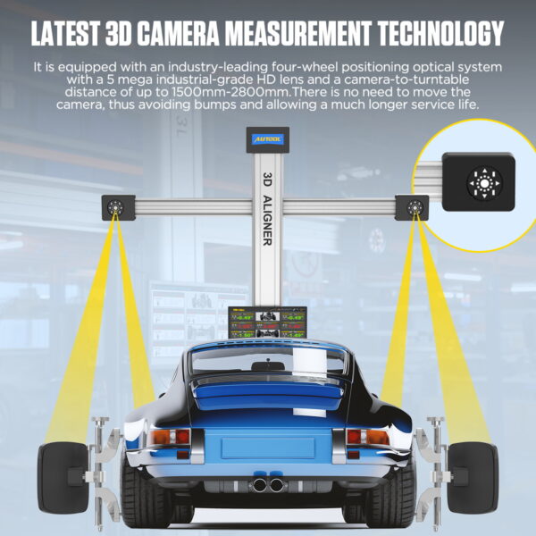 AUTOOL XC508 3D Wheel Alignment Machine - Automatic Tire Aligner with Dual Display & Mobile Workstation - Image 15